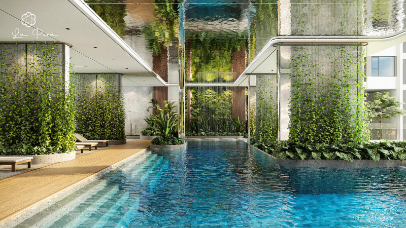 Hồ bơi chân mây trên tầng 20 tại La Pura Hồ bơi chân mây trên tầng 20 tại La Pura