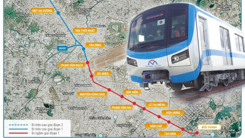 Kết nối với hệ thống metro TP.HCM Kết nối với hệ thống metro TP.HCM